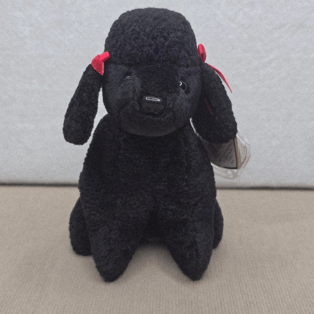 Ty Beanie Baby GiGi Black Poodle Dog Plush 1997 Tags 4191 Vintage Plush Toy